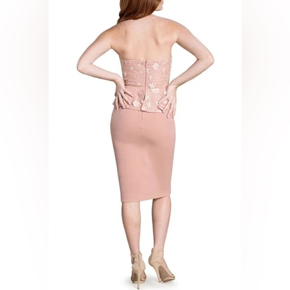 NWT Dress The Population Blush Arabella Sequin Peplum Mini Dress - Picture 2 of 8